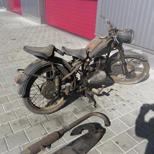 Motorrad vorher